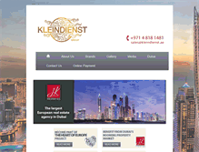 Tablet Screenshot of kleindienst.ae